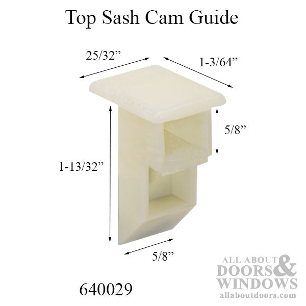 Top Sash Cam Guide, Nylon - Choose Color - Top Sash Cam Guide, Nylon - Choose Color