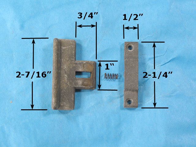 Spring Latch Sliding Window Keeper - Columbia C-800 Series - Spring Latch Sliding Window Keeper - Columbia C-800 Series