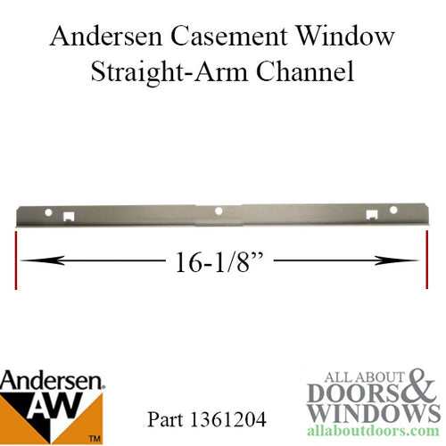 Andersen Channel / Track  PSC, Straight Arm, 1971-95 - Steel - Andersen Channel / Track  PSC, Straight Arm, 1971-95 - Steel