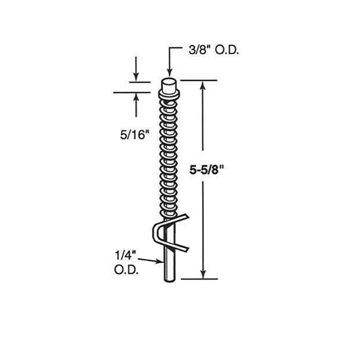 Pivot Rod For Bi Fold Closet Door 0.25 Inch Top Pivot Rob - Pivot Rod For Bi Fold Closet Door 0.25 Inch Top Pivot Rob