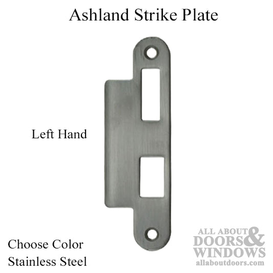 Ashland Strike Plate, Left Hand - Choose Color