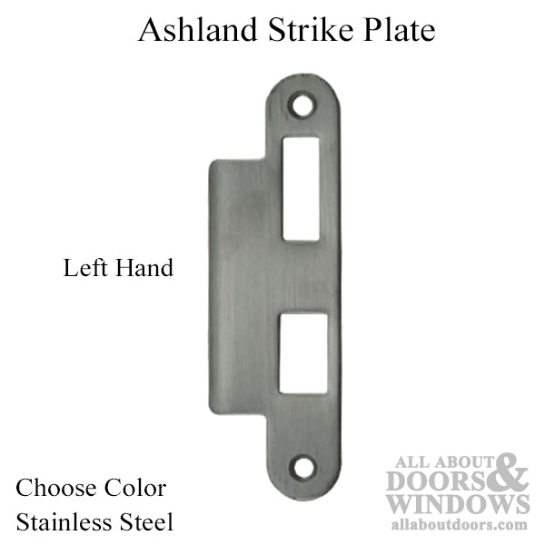 Ashland Strike Plate, Left Hand - Choose Color - Ashland Strike Plate, Left Hand - Choose Color