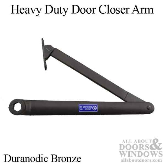 Regular Arm for Heavy Duty Door Closer, 4300 series - HEXAGON, Duranodic Bronze