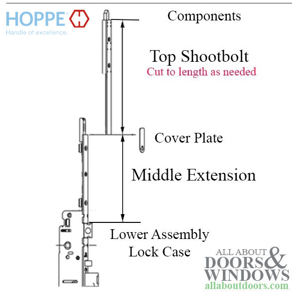 16mm Manual Top Extension, Shootbolt 21.65