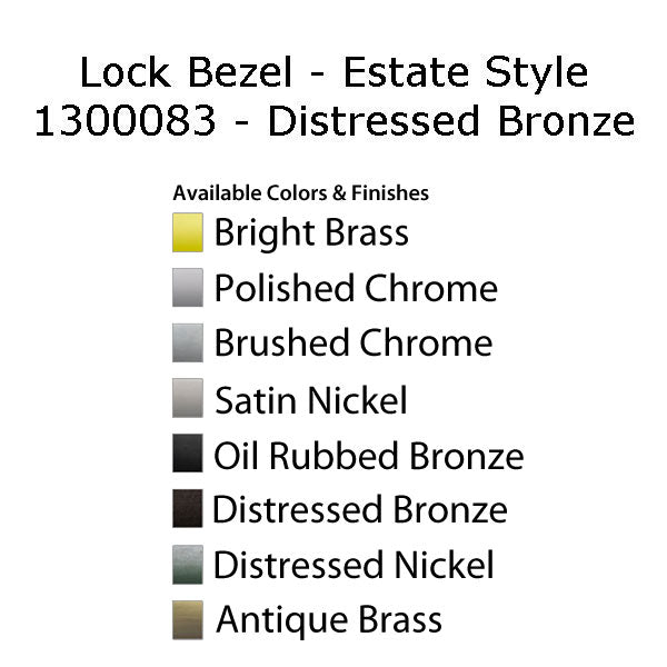 Andersen Window - Improved E-Z Casement Lock Bezel - Distressed Bronze - Andersen Window - Improved E-Z Casement Lock Bezel - Distressed Bronze