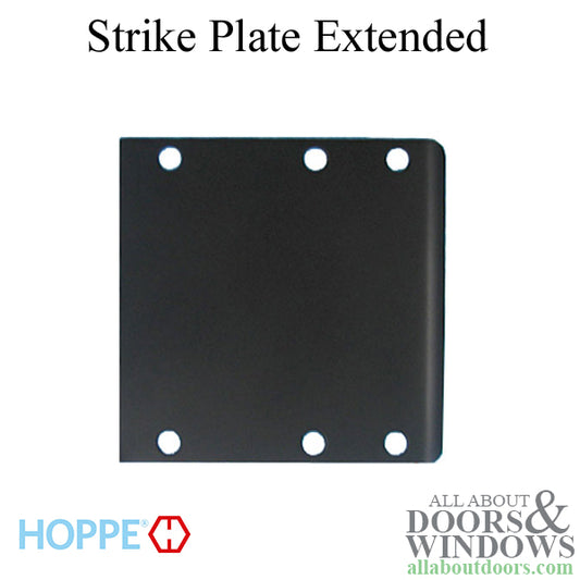 Strike Plate, Extended 4.27x 4.23 Curved Lip - Oil Rubbed Brass