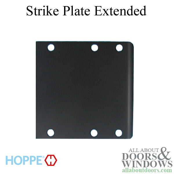 Strike Plate, Extended 4.27x 4.23 Curved Lip - Oil Rubbed Brass - Strike Plate, Extended 4.27x 4.23 Curved Lip - Oil Rubbed Brass