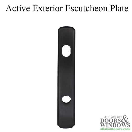 Newbury Active Exterior Escutcheon Plate Oil Rubbed Bronze