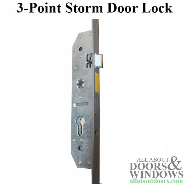 Storm Door Multipoint Lock (MPL), 2 Hooks and Deadbolt, RH - White - Storm Door Multipoint Lock (MPL), 2 Hooks and Deadbolt, RH - White