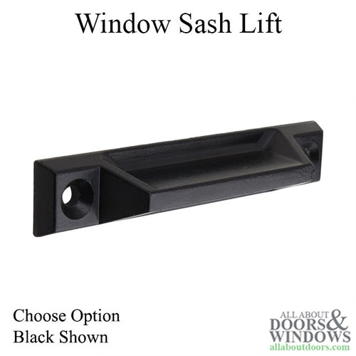 Sash Lift - Wood and Vinyl Sash Hardware, Diecast Metal - Choose Color - Sash Lift - Wood and Vinyl Sash Hardware, Diecast Metal - Choose Color