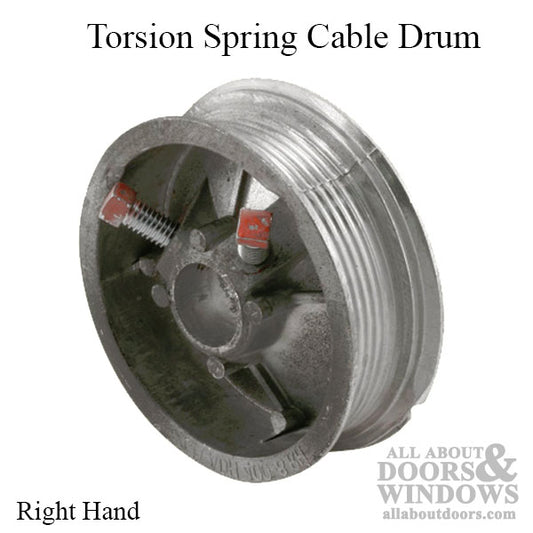 Torsion Spring Cable Drum, Garage Door - Right Hand