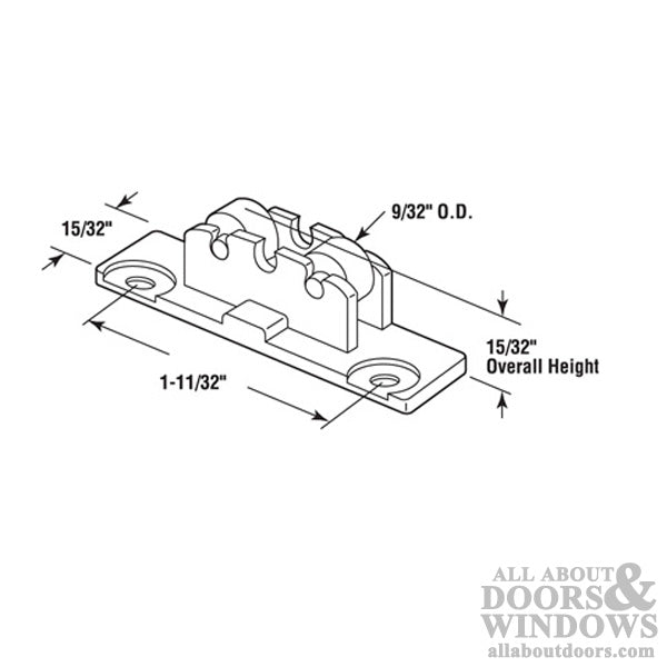 Roller Assembly (Flat) - Sliding Windows, Nylon / Steel - Roller Assembly (Flat) - Sliding Windows, Nylon / Steel