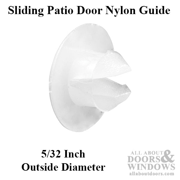 Guide and Anti-Rattle Button - Sliding Patio Door, Nylon - Guide and Anti-Rattle Button - Sliding Patio Door, Nylon