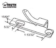 Truth Strike / Keeper for Casement Windows, Right Hand - Truth Strike / Keeper for Casement Windows, Right Hand