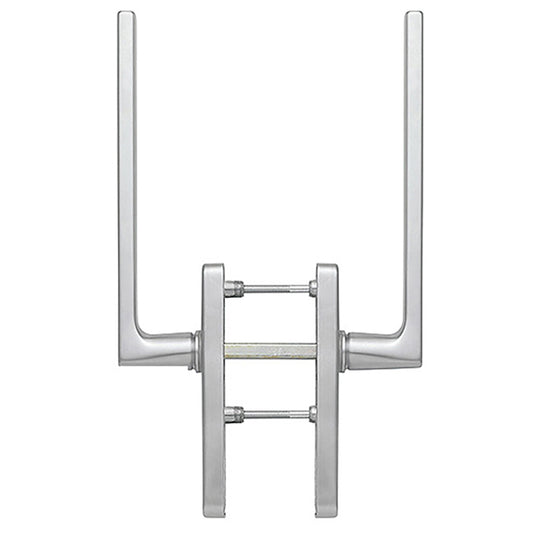 Dallas Handleset for Active Lift and Slide Door System, Keyed One Side - Resista Satin Nickel