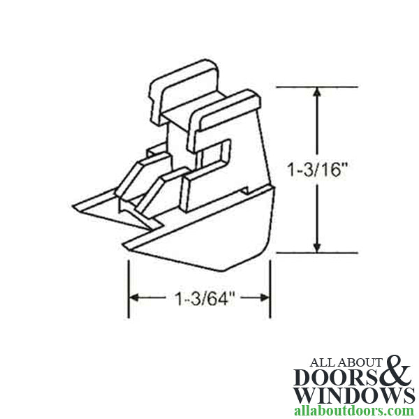 Capitol 60 Series Channel Balance Bottom Sash Bracket - Capitol 60 Series Channel Balance Bottom Sash Bracket