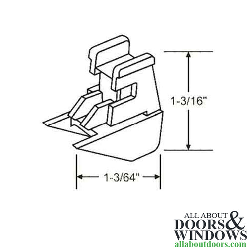 Capitol 60 Series Channel Balance Bottom Sash Bracket - Capitol 60 Series Channel Balance Bottom Sash Bracket