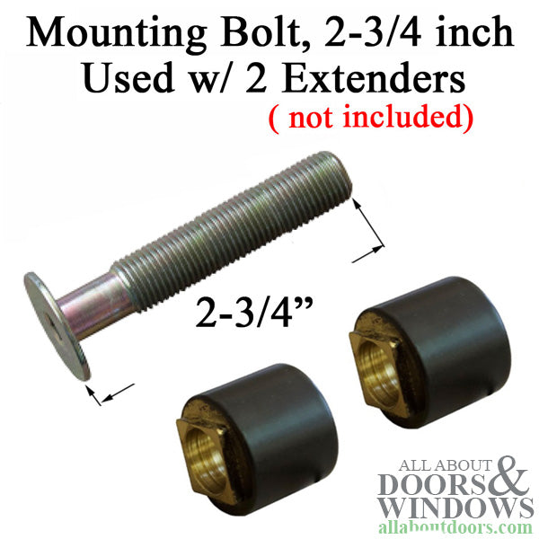 Mounting Bolt, 2-3/4 inch - Dummy Handle Extension, HBL Interior/Entry trim sets only - Mounting Bolt, 2-3/4 inch - Dummy Handle Extension, HBL Interior/Entry trim sets only