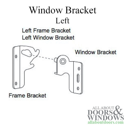 Weather Shield  Visions 2000 Basement window Top Sash Bracket, LH - Weather Shield  Visions 2000 Basement window Top Sash Bracket, LH