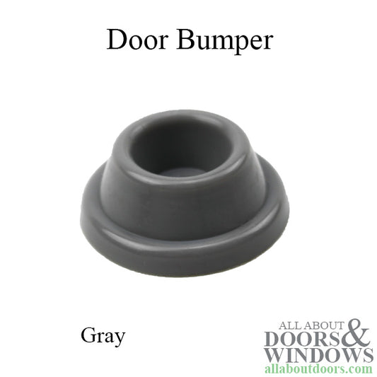 Door Bumper - Self-Sticking - Gray