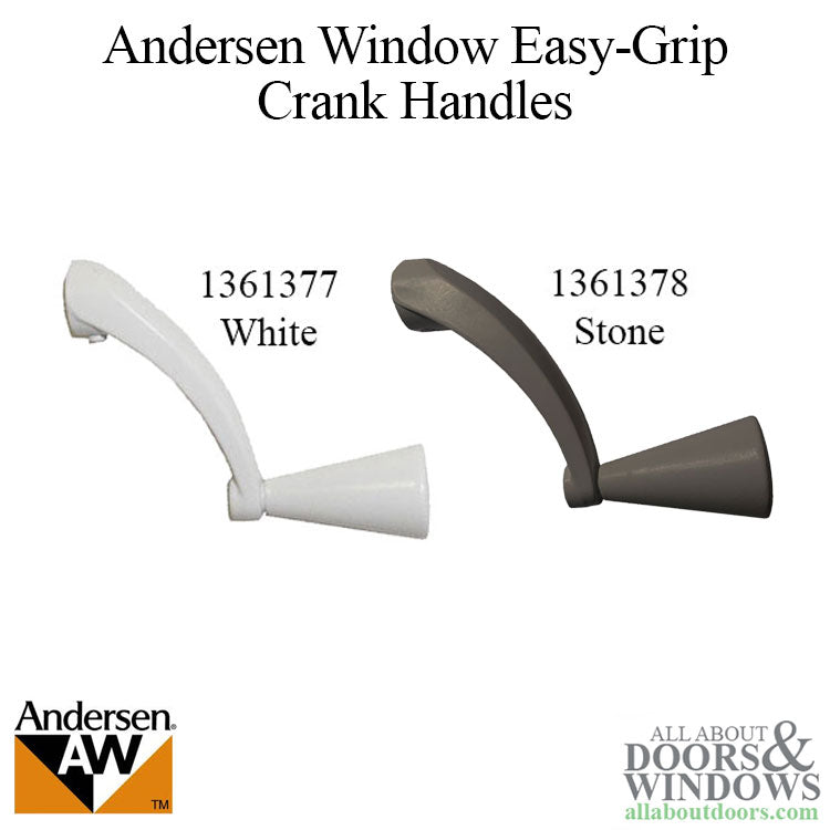 Andersen Window Improved/E-Z Casement - Crank/Handle - Easy Grip - Stone - Andersen Window Improved/E-Z Casement - Crank/Handle - Easy Grip - Stone