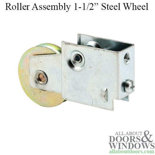 Sliding Glass Door Roller With Adjustable Steel Snap Locking Housing 1.5 Inch Steel Wheel