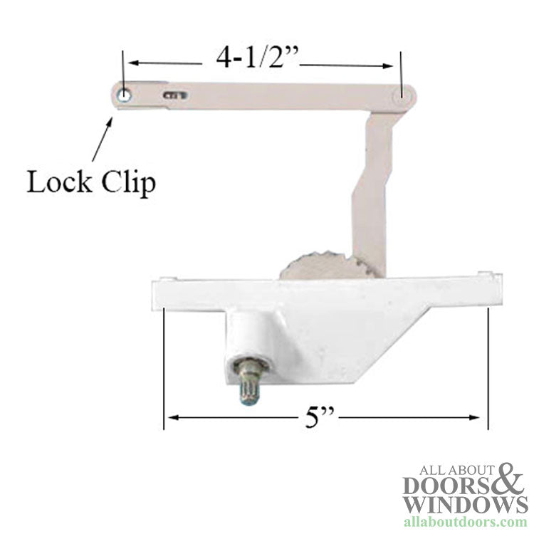 Dyad Operator, Rear Mount, 5 inch screw hole spacing, Left Hand as shown - Choose Color - Dyad Operator, Rear Mount, 5 inch screw hole spacing, Left Hand as shown - Choose Color