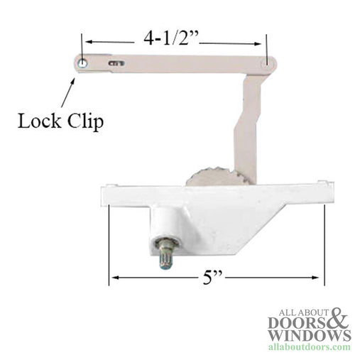 Dyad Operator, Rear Mount, 5 inch screw hole spacing, Left Hand as shown - Choose Color - Dyad Operator, Rear Mount, 5 inch screw hole spacing, Left Hand as shown - Choose Color