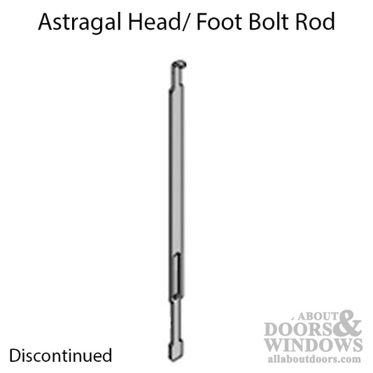 Peachtree Astragal Head / Foot Bolt Rod