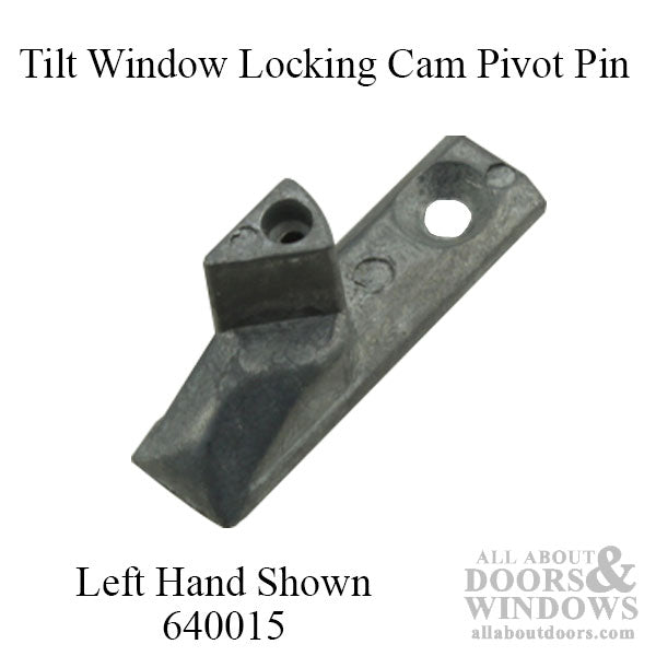 Tilt Window Cam Pivot Pin, Zinc, Left Hand - Mill Finish - Tilt Window Cam Pivot Pin, Zinc, Left Hand - Mill Finish