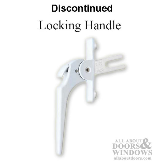 Locking Handle, with thumb tab - White