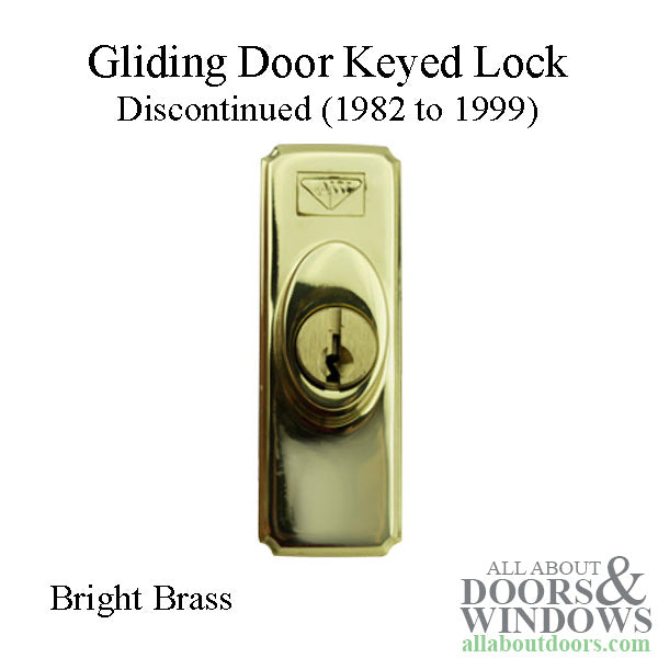 Discontinued Keyed Lock, Old Style - Bright Brass - Discontinued Keyed Lock, Old Style - Bright Brass