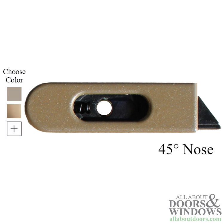 Pro Shield Tilt Latch for Upper  Sash  Black 45° Nose LH - Pro Shield Tilt Latch for Upper  Sash  Black 45° Nose LH