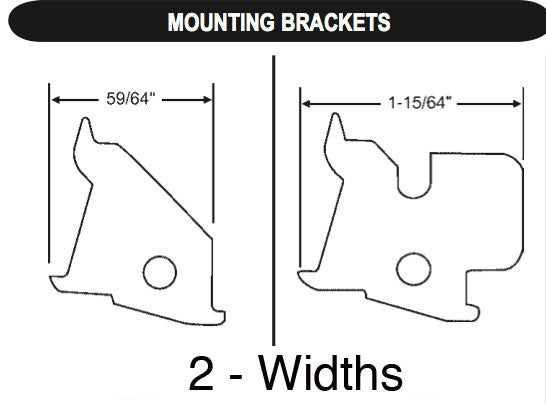 Mounting Bracket, Small 59/64 - White - Mounting Bracket, Small 59/64 - White