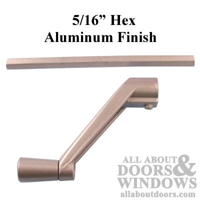 5/16 inch Hex Drive Bar, with Handle - Aluminum - 5/16 inch Hex Drive Bar, with Handle - Aluminum