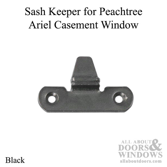 Sash Keeper for Peachtree Ariel Casement Window w/ Tab - Black