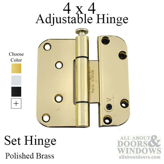 Millennium 2D Adjustable 4 x 4 Set (V) Inswing Hinge