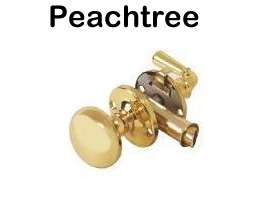 Peachtree IPD Screen Swinging Door Lock Set - Polished Brass