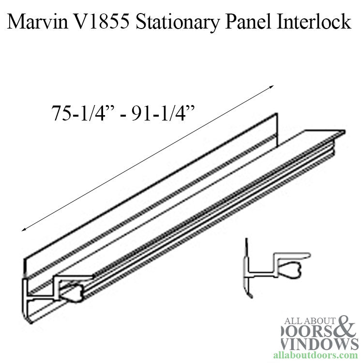 Marvin Elevate V1855 Stationary Panel Interlock - Choose Options - Marvin Elevate V1855 Stationary Panel Interlock - Choose Options