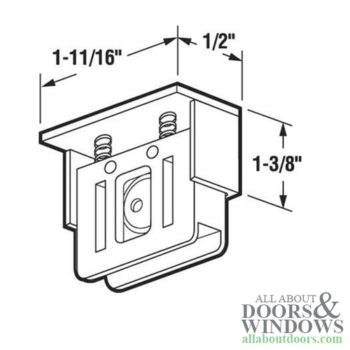 Bottom Mount Guide for Sliding Screen Door - Bottom Mount Guide for Sliding Screen Door