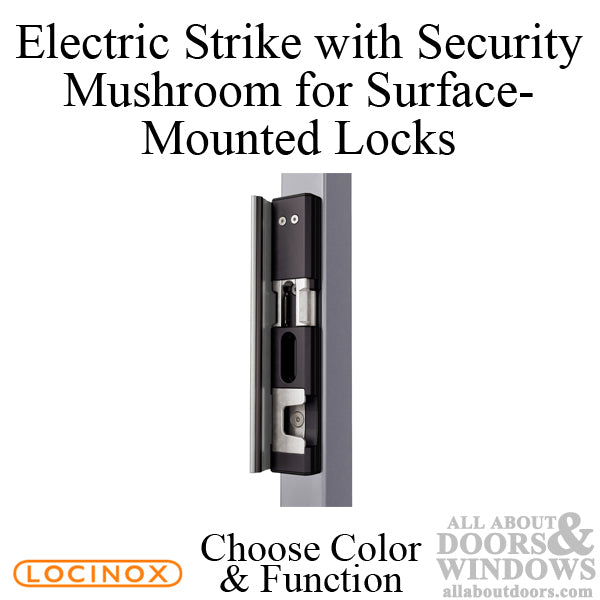 Surface Mounted Electric Strike with Security Mushroom for Gates/Fences - Surface Mounted Electric Strike with Security Mushroom for Gates/Fences