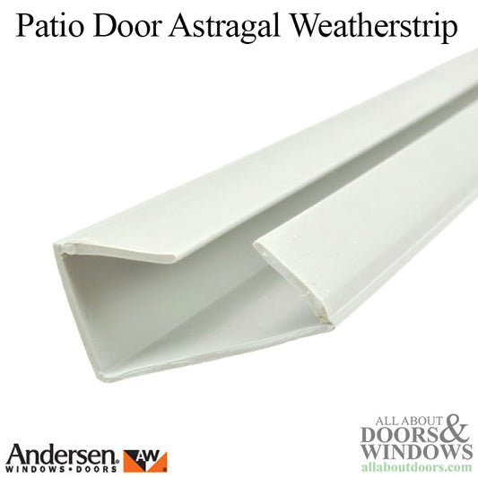 Andersen Frenchwood Gliding Doors - Weatherstrip - Astragal - Outside - White