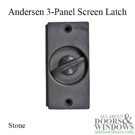 Andersen 3-Panel Primed Gliding Door Screen Latch / Lock - Stone