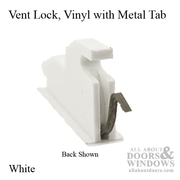 Vent Lock: Vinyl w/ metal tab - Vent Lock: Vinyl w/ metal tab