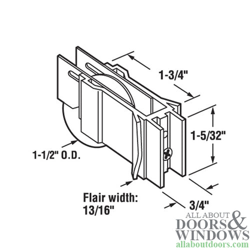 Sliding Door Roller With Adjustable Steel Housing 1.5 Inch Steel Wheel - Sliding Door Roller With Adjustable Steel Housing 1.5 Inch Steel Wheel