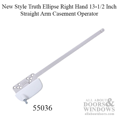 13-1/2 Inch Straight Arm Casement Operator - Choose Color, New Style Truth Ellipse Right Hand - 13-1/2 Inch Straight Arm Casement Operator - Choose Color, New Style Truth Ellipse Right Hand
