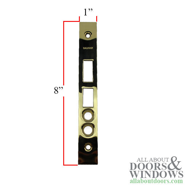 Armor Front Plate - 1 inch - Polished Brass - Armor Front Plate - 1 inch - Polished Brass