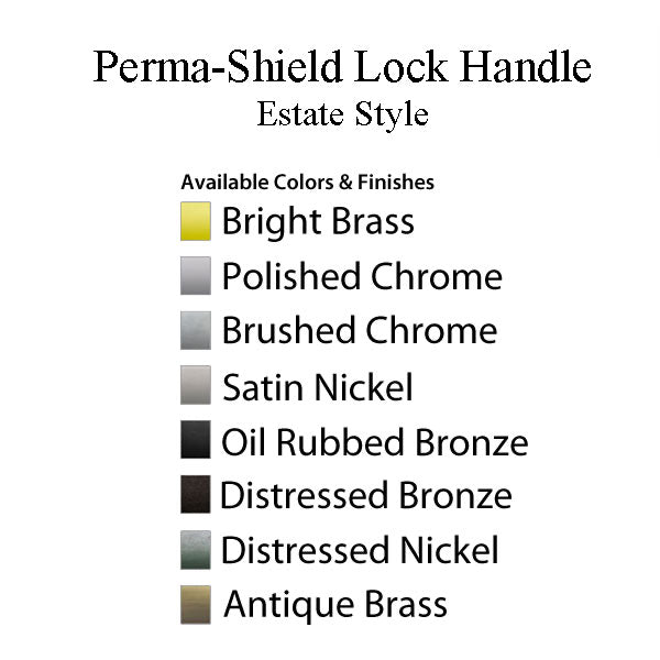 Andersen Perma-Shield Lock Handle, Estate Style - Chrome - Andersen Perma-Shield Lock Handle, Estate Style - Chrome