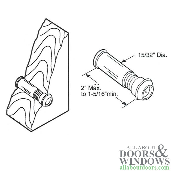 Door Viewer - 160å¡ Degree - Glass Lens - Brushed/Satin Chrome - Door Viewer - 160å¡ Degree - Glass Lens - Brushed/Satin Chrome