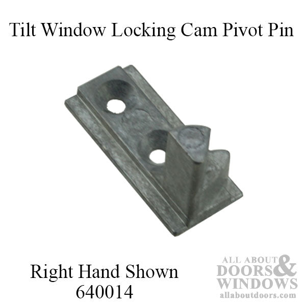 Tilt Window Pivot Pin for Locking Cam, old style, Right Hand - Mill Finish - Tilt Window Pivot Pin for Locking Cam, old style, Right Hand - Mill Finish